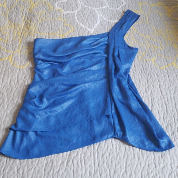 BCBG MaxAzria One Shoulder Top - Picture 1 of 8